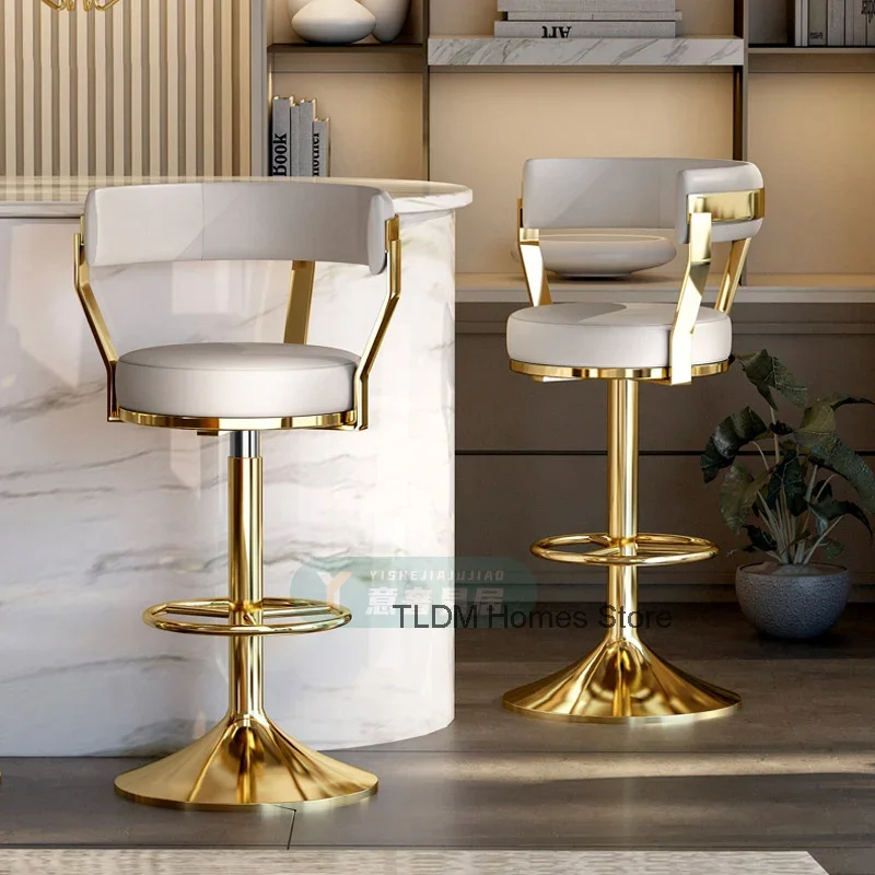 Sillas nórdicas Tabourets De Bar, silla para el hogar, taburete alto De cocina, taburetes De desayuno, sillones, muebles De mostrador