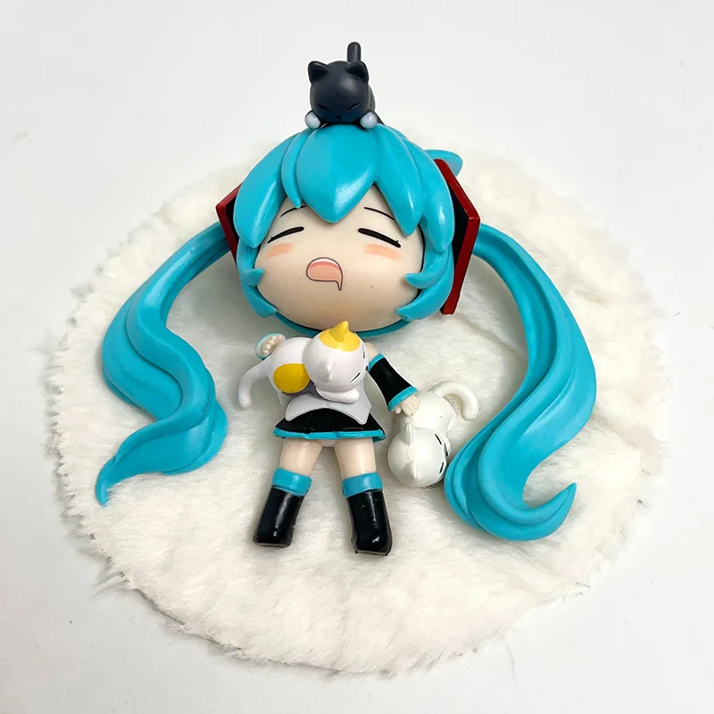 12CM Anime Hatsune Miku Figure Sleep Dream Hatsune Miku Action Figures Cute Collection Model Toy Gift