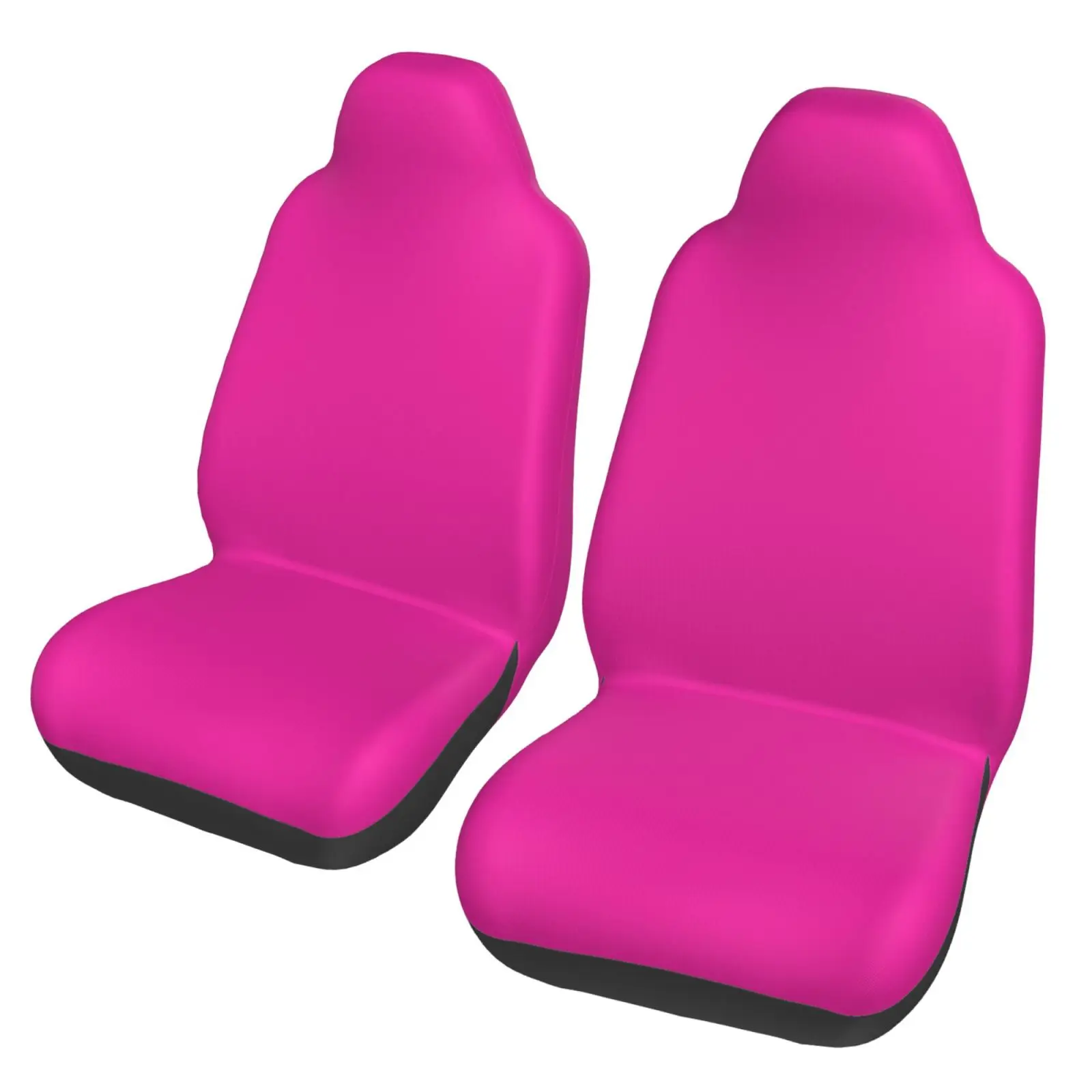 

PINK Print 2pcs Fashion Universal Car Seat Cover Washable Breathable Fabric Seat Protector Trendy Automobile Interior Men Women