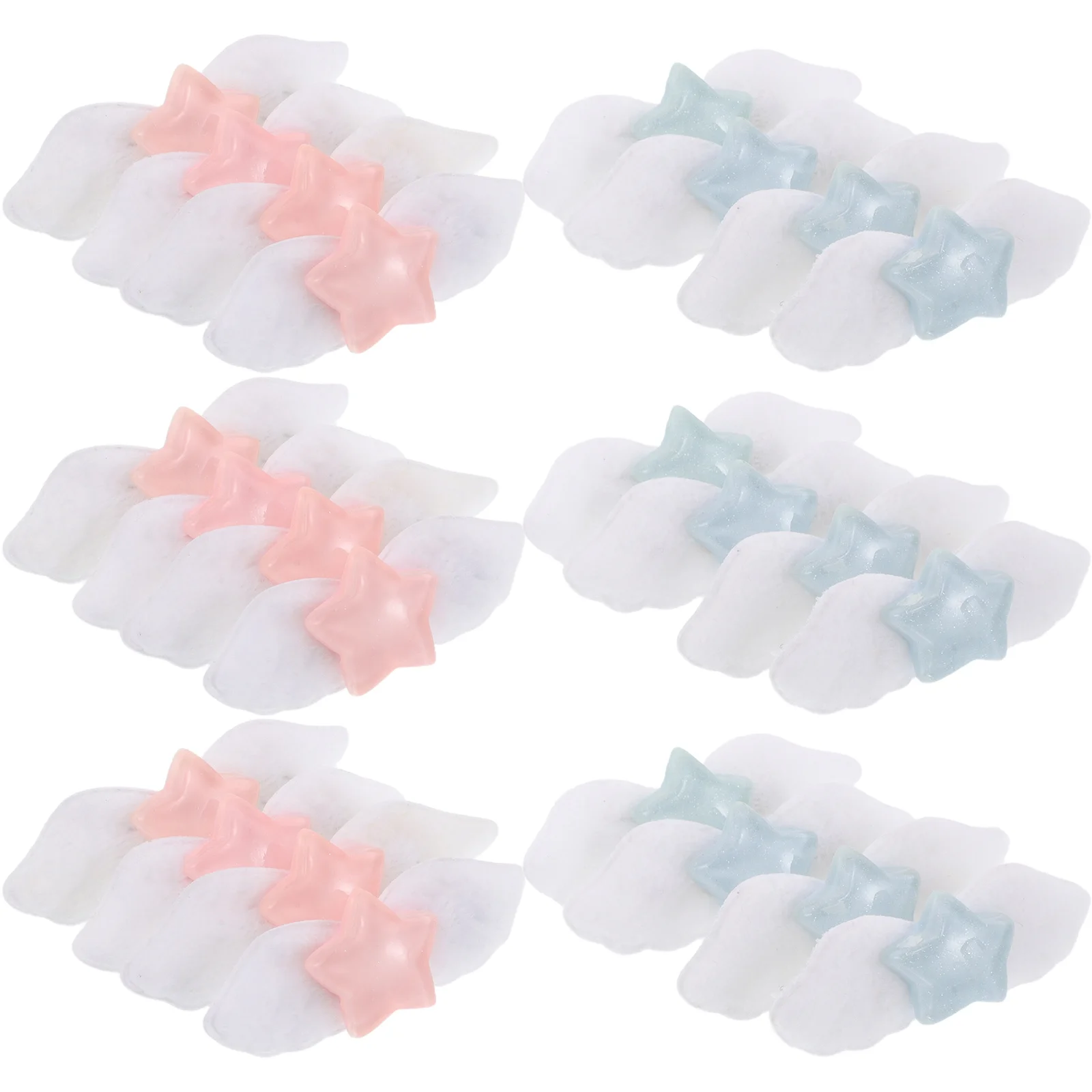 

30pcs Hair Clips Star Wing Design Colorful Decorative Hairpins For Women Wedding Ballet Party Plumage Snap Clips Bridal