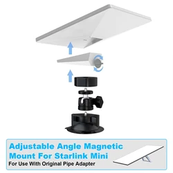 Starlink Mini: soporte ventosa para coche y barco, instalación rápida
