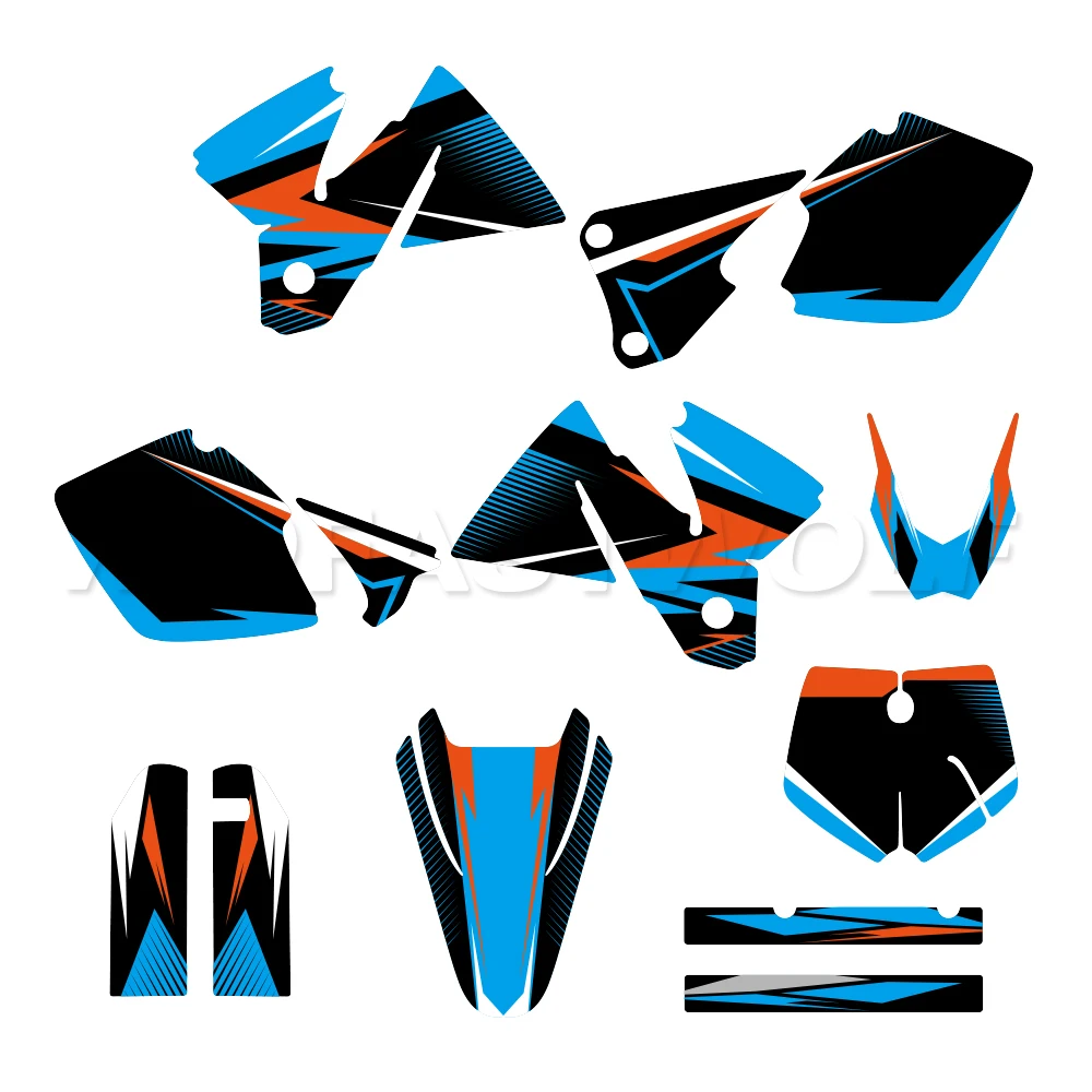 

Полный комплект утолщенных наклеек и стикеров для мотоциклов, подходящий для KTM SX 125 200 250 380 400 520 SX 1998 1999 2000 годов выпуска.