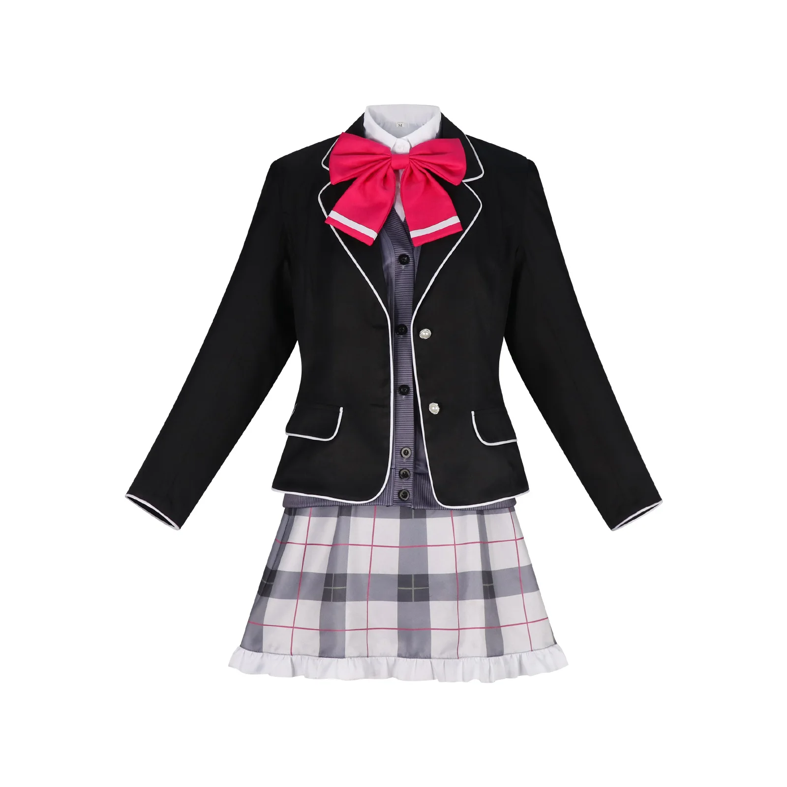 

Anime Watanare Oozuka Mai Cosplay JK Suit Plaid Skirt Coat Bow Tie Uniform Outfit For Women Girls Full Set Halloween