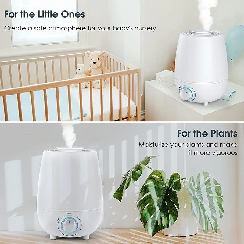 Merca 가정용 탁상용 조용한 가습기, 리모컨 쿨 미스트 초음파 가습기, OEM 4.5L