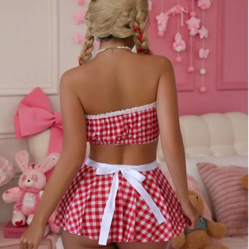 Tornova المثيرة خادمة زي مثير لعبة دور اللعب لطيف موحدة المرأة رغبة نقية تشكيل الجسم ملابس داخلية مغرية سبليت عدة #3