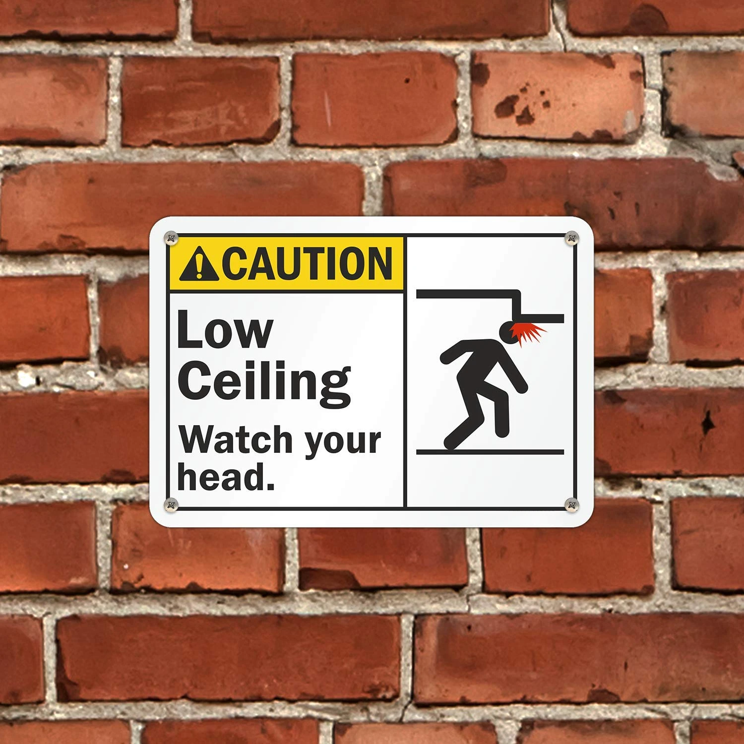 2pcs/4pcs Warning Metal Sign \