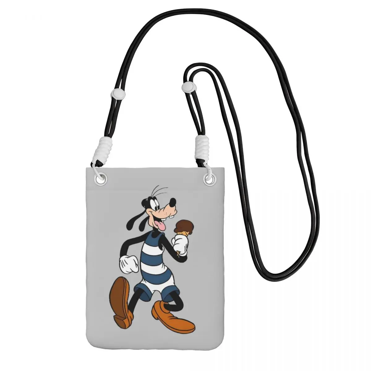 

Custom Goofy Carry A Mobile Phone Bag Diagonally Women Men Cartoons Shoulder Crossbody Bag Adjustable Length For Travel