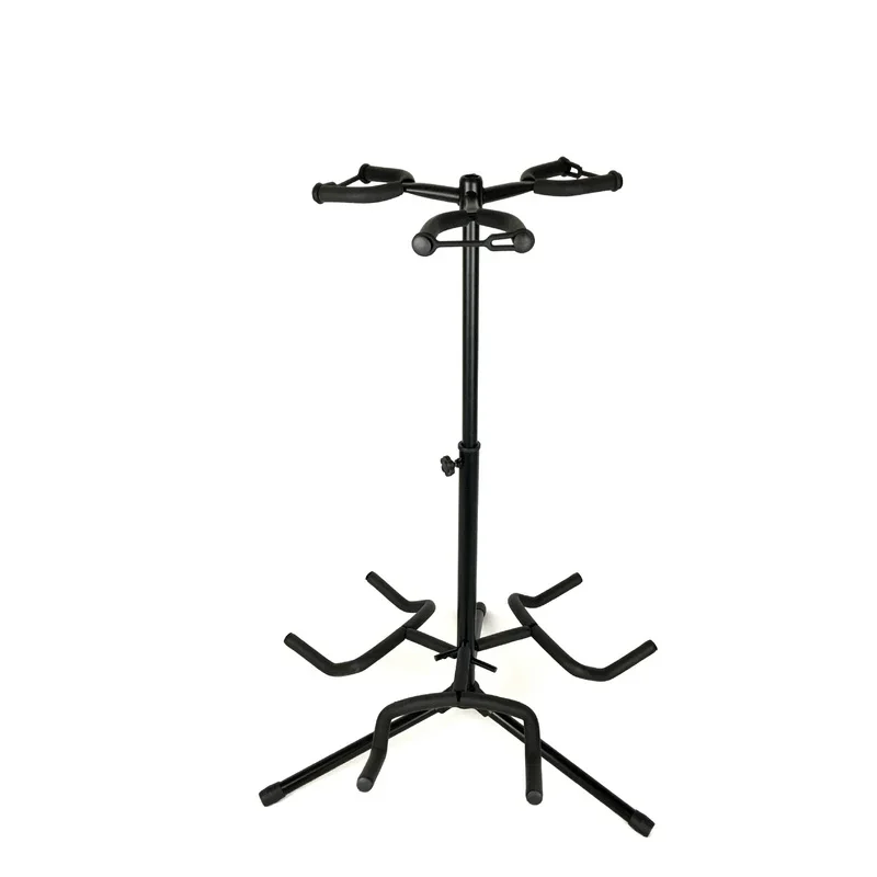 Guitar Stand Three-Headed Vertical L3 Lifting Portable Guitar Rack Musical Instrument Holder Bracket with Protective Cotton SJ