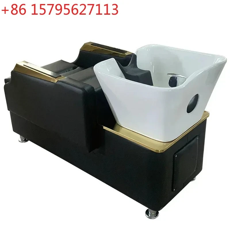 Thai Barber Shop Simple Shampoo Chair Ceramic Deep Basin Flushing Bed