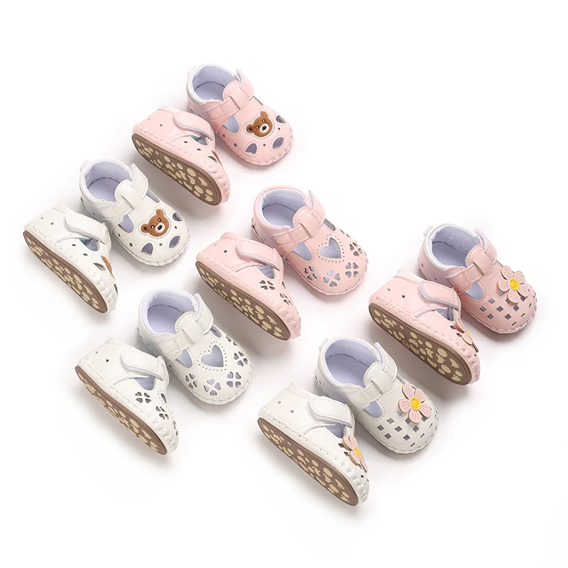 Zomer 0-18 Maanden Oude Vrouwelijke Baby Holle Prinses Schoenen Met Zachte Zolen En Anti Slip Baby Walking Sandalen