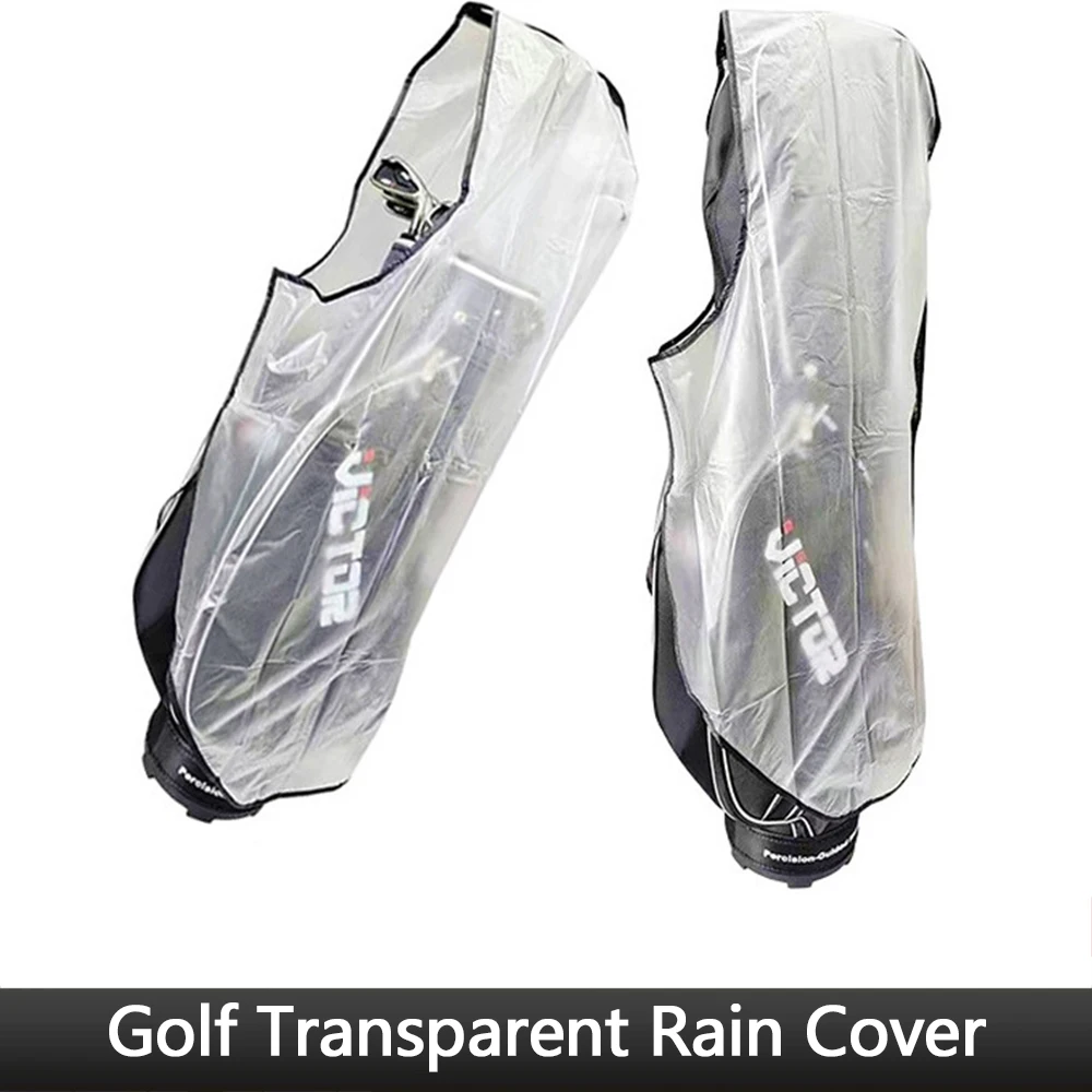 FzcSpeed Transparente Golfbag-Regenhülle Wasserdichtes PVC für 14-Schläger-Standbags & Push-Carts Leicht Faltbar Staubdicht – Detail 10