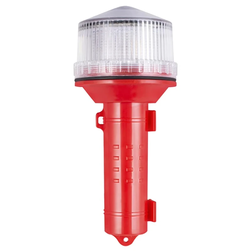 AB09-Solar Opladen LED Draagbare Zaklamp 2KM Visuele Afstand Multifunctioneel Signaallicht Veilig Zeillicht Voor Marine