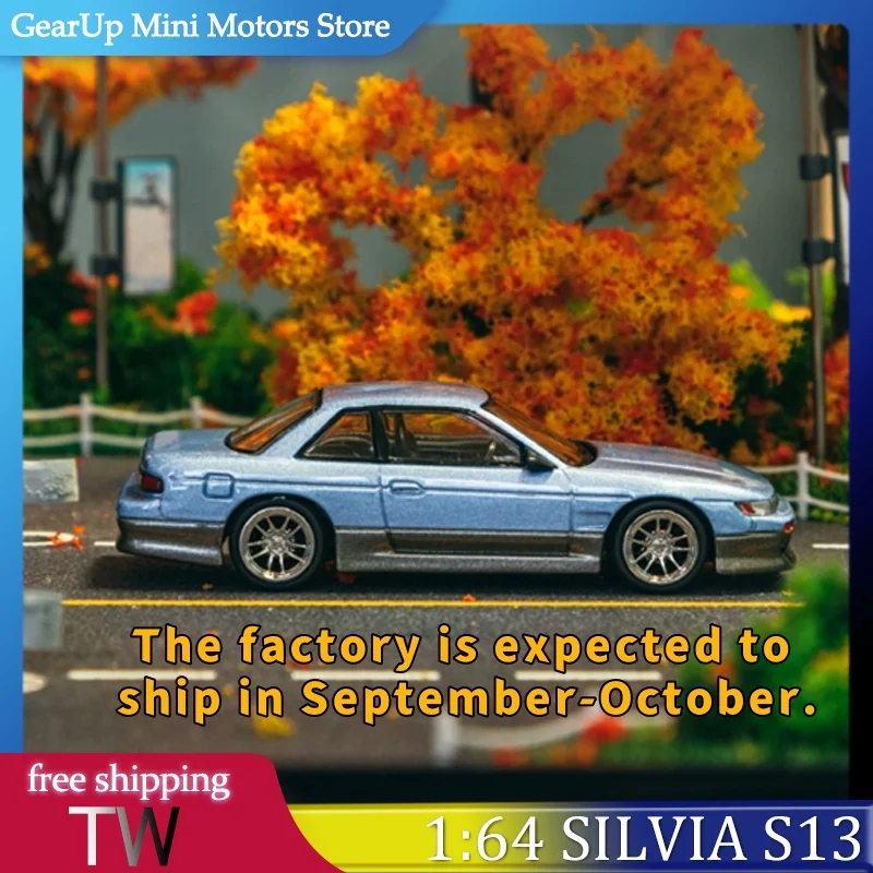 

Tarmac Works 1:64 Vertex Silvia S13 Модель автомобиля из сплава Игрушечный автомобиль Совершенно новый предварительно продаваемый коллекционный подарок Литая под давлением спортивная модель автомобиля JDM