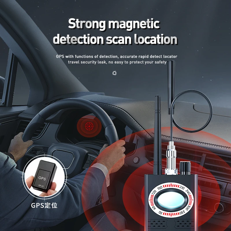 Multi-function K68S Anti Theft Detector GPS Scanning Detection Instrument RF Tracker Wireless Camera Lens Device Finder