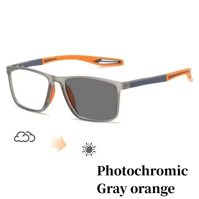 Männer Ultraleicht Photochrome Gläser TR90 Rahmen Myopie Brillen Frauen Männlich Vintage Farbwechsel Sonnenbrille Brillen 0 Bis -4,0