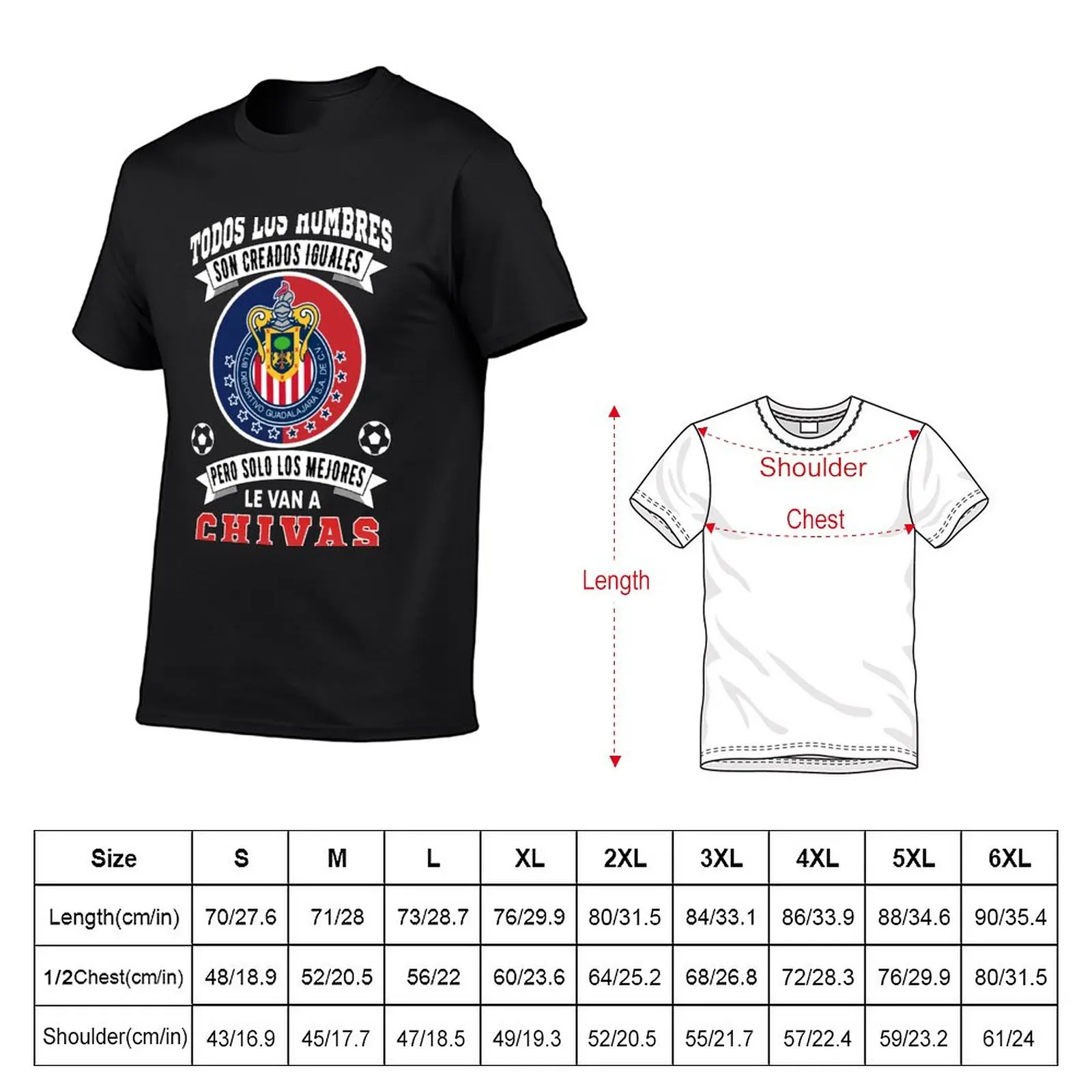 New Chivas de Guadalajara Solo Los Mejores le Van a Chivas T-Shirt sweat shirt quick drying shirt heavy weight t shirts for men