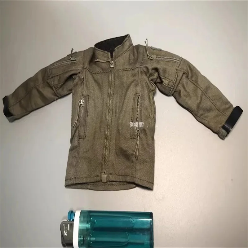 1/6 Male Soldier Clothing Accessories Coat Black T-shirt Jeans Set Model Fit 12'' Action Figure Body In Stock - Image 3