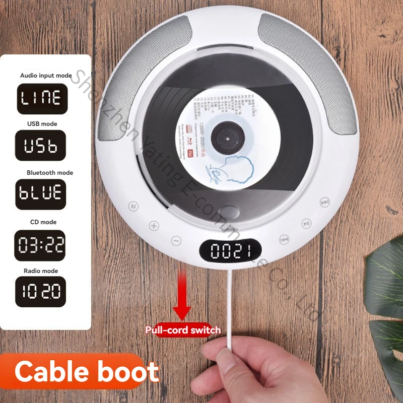 

Wall-mounted CD Player Household Ins CD Album Radio English Repetition Bluetooth CD Player
