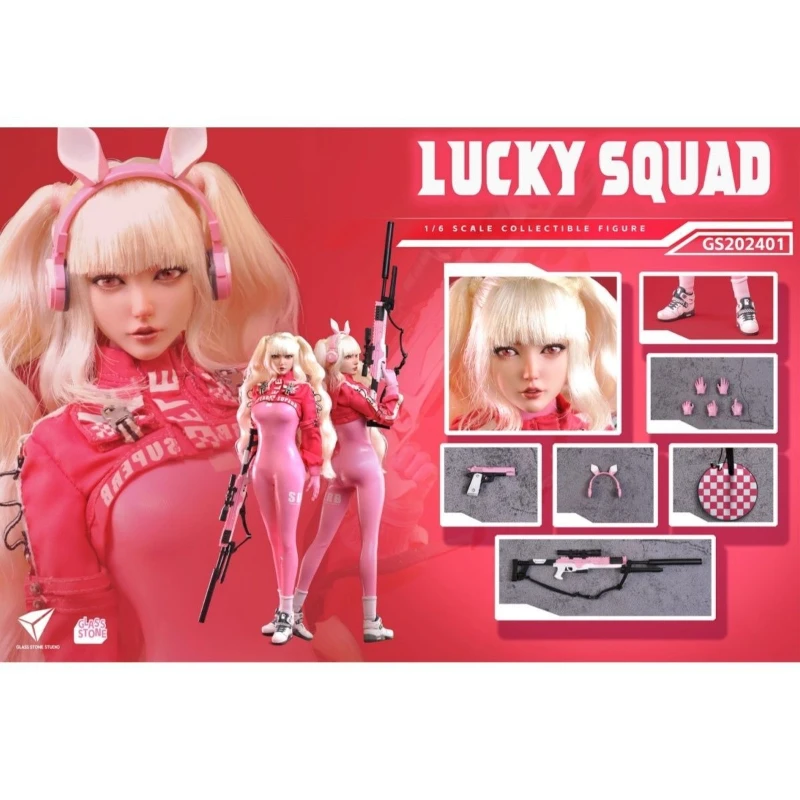 

Glass Stone 1/6 GS202401 Lucky Squad Alice Moving Female Soldier Doll Model
