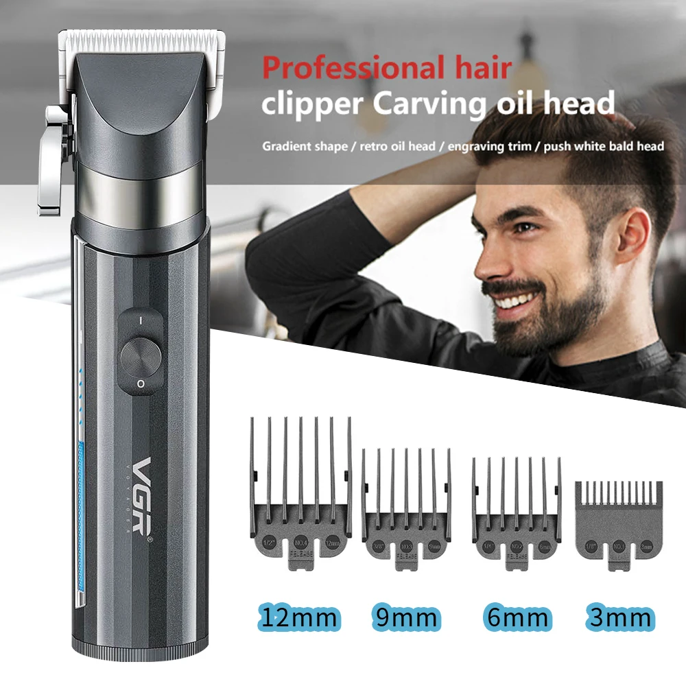 

Rechargeable Hair Trimmer For Men Shaver Professional Hair Clipper Hair Cutting Machine Barber Accessories Cut Machin Beard