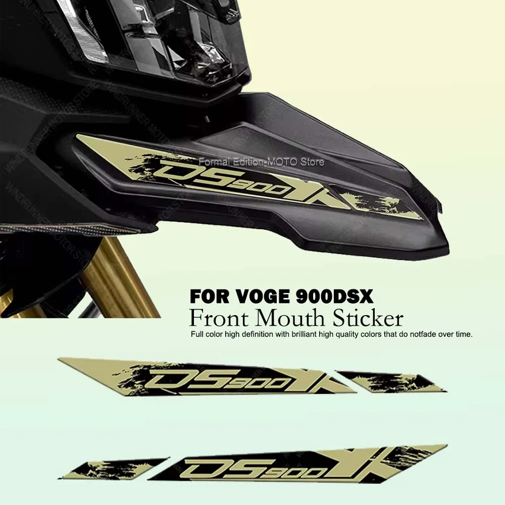 Motorcycle Front Mouth Protection Sticker Waterproof Scratch-Resistant 3D Epoxy Resin Sticker for VOGE 900DSX DS900X 900 DSX