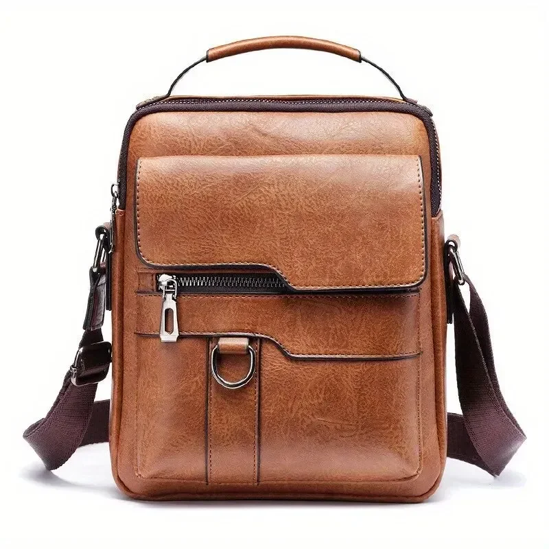 Brand Men Shoulder Bag 9.7 Inch Male PU Leather Flap For Ipad Men's cross body bag Business Flap