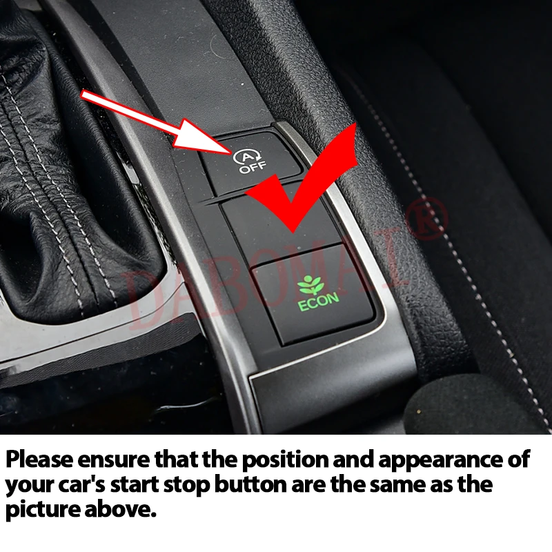 For Honda Civic 10th Tenth Generation FC FK 2016-2021 Auto Start Stop Engine System Off Eliminator Control Sensor Plug Cable view 2