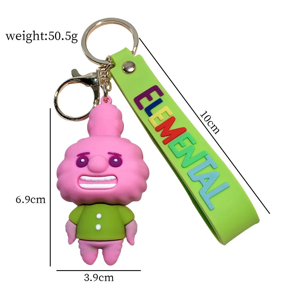 سلسلة مفاتيح شكل مدينة أنيمي مجنون للأطفال ، فيلم لطيف ، دمية ثلاثية الأبعاد ، قلادة حقيبة مدرسية ، زخرفة حلقة مفاتيح سيارة ، هدية لعبة عيد ميلاد #4