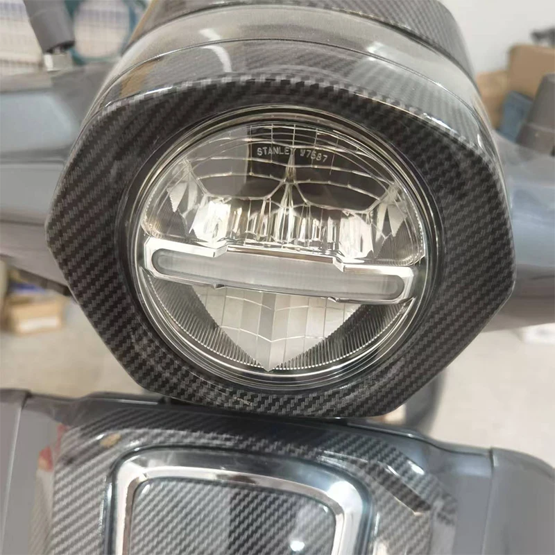 

Suitable For Giorno125 Headlight Frame Protective Cover ABS Material Carbon Fiber Pattern Motorcycle Modification Accessories