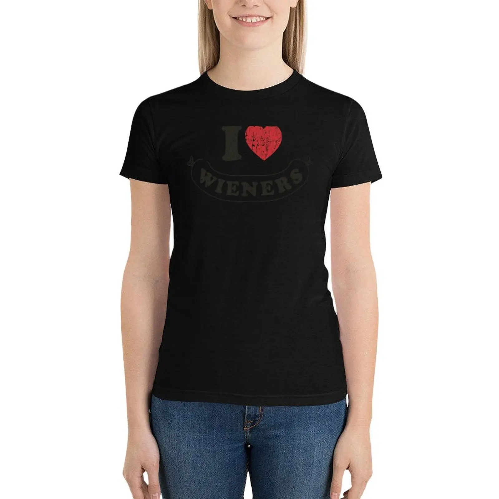 

I Love Wieners 1981 T-Shirt kawaii clothes korean fashion Women clothing