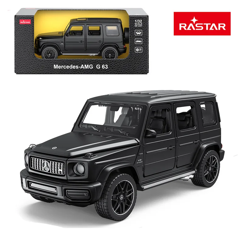 

1:32 Mercedes-AMG G63 alloy car model simulation metal big G off-road vehicle friction sound and light box