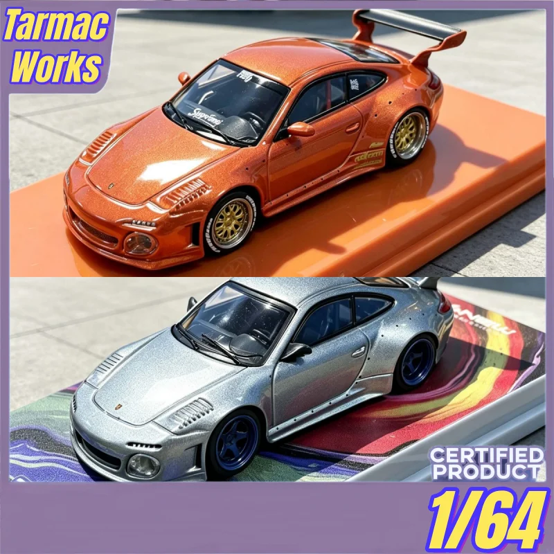 1-64スケール、911オールドニューモデル997レーシングカー、合金製ミニチュアシミュレーションカーモデル、大人向けコレクション展示品、ギフトとして最適