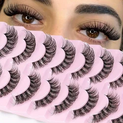 3Boxes(30Pairs) False Eyelashes 6D Super Fluffy Wispy Fake Eyelashes Cat Eye Effect Dramatic Lashes Eyelash Extension Makeup