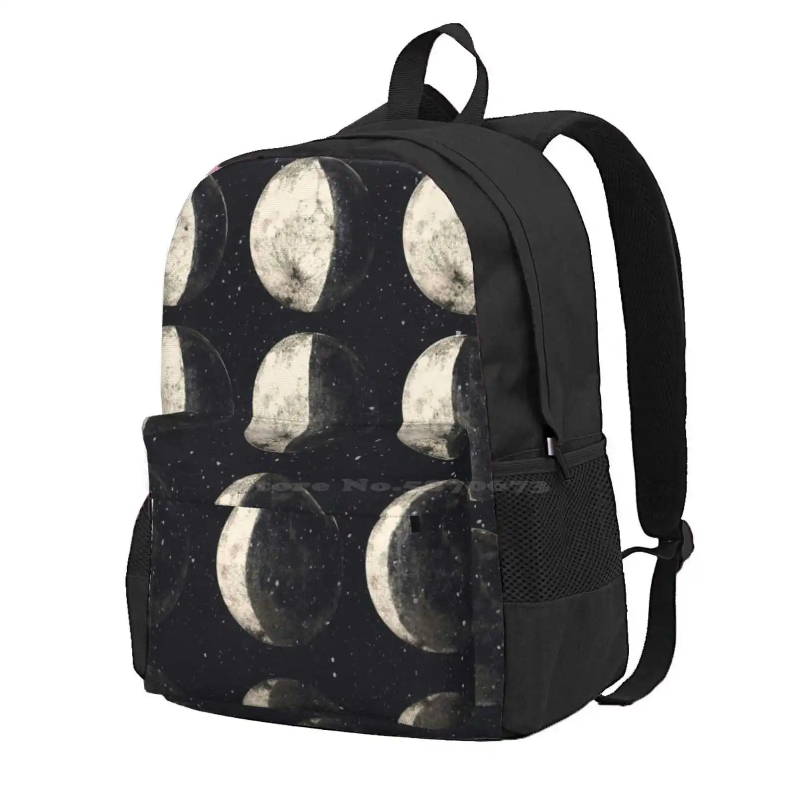 

Moon Cycle Hot Sale Schoolbag Backpack Fashion Bags Moon Stars Galazy Sun Space Astronaut Science