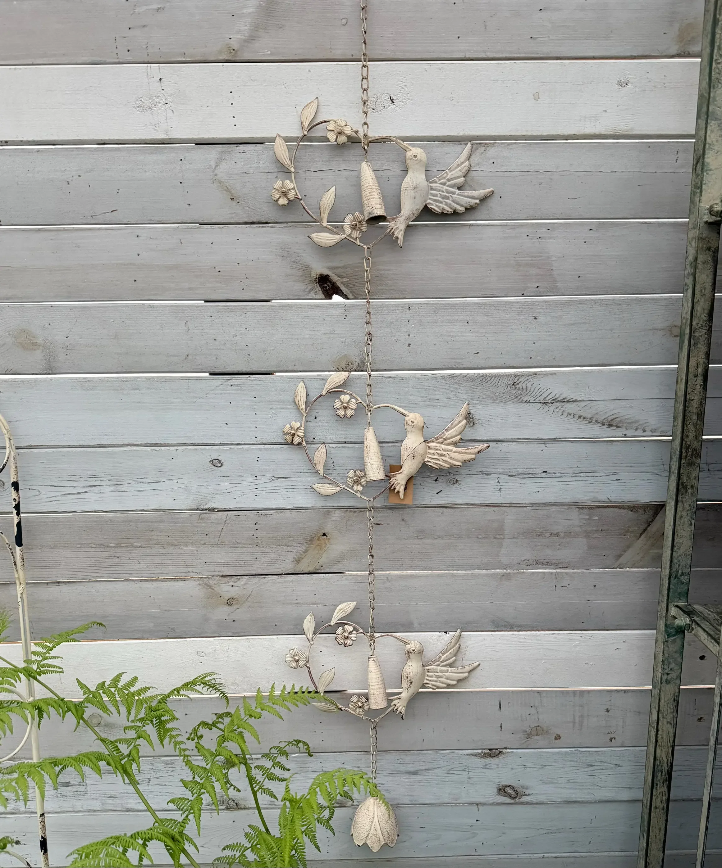 garden groceries hummingbird wind chimes