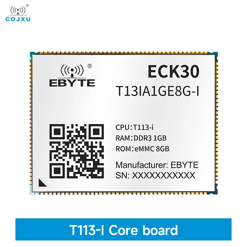 T113-i System On Board COJXU ECK30-T13IA1GE8G-I 1GB DDR3 ARM Dual-Core A7 Linux 4K Decoding Gigabit Ethernet Core Board