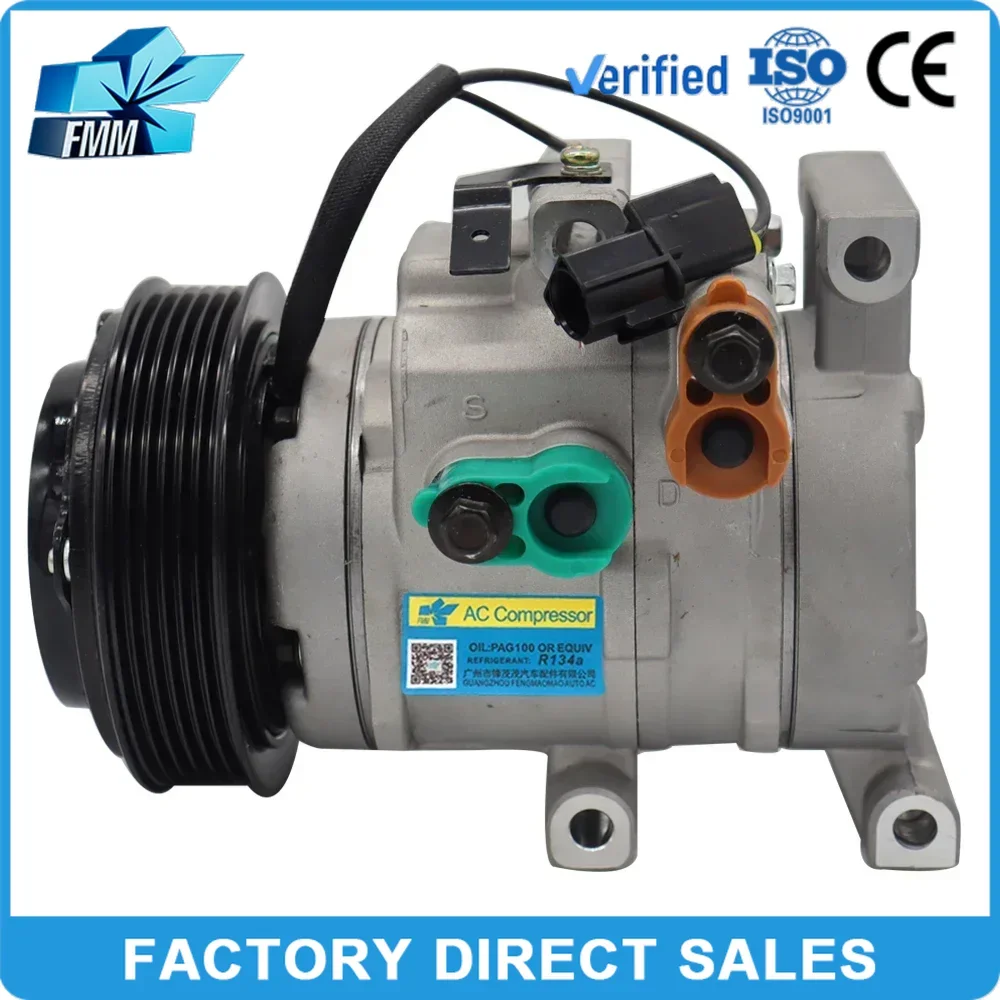 

FMM Car for Kia Rio K2 Hyundai Hb20 Verna Solaris Accent IV 1.4 1.6 12V AC Compressor 2010 977014L000 977011R000 8FK351272111