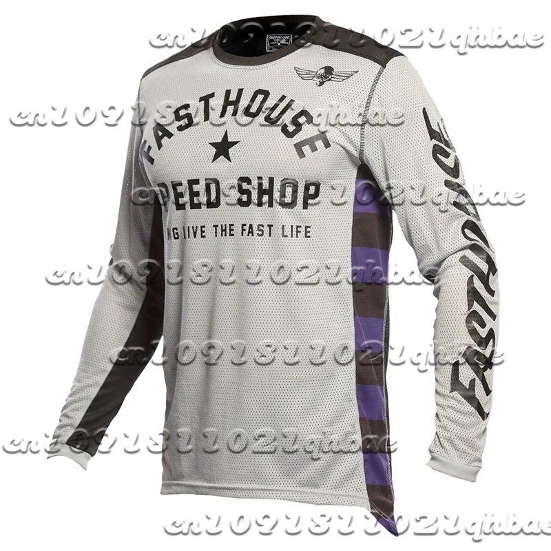 

Off Road Cycling Motorcycle Top Breathable Fast Drying Sun Protection FASTHHOUSE Casual Sports Versatile Long Sleeved T-Shirt