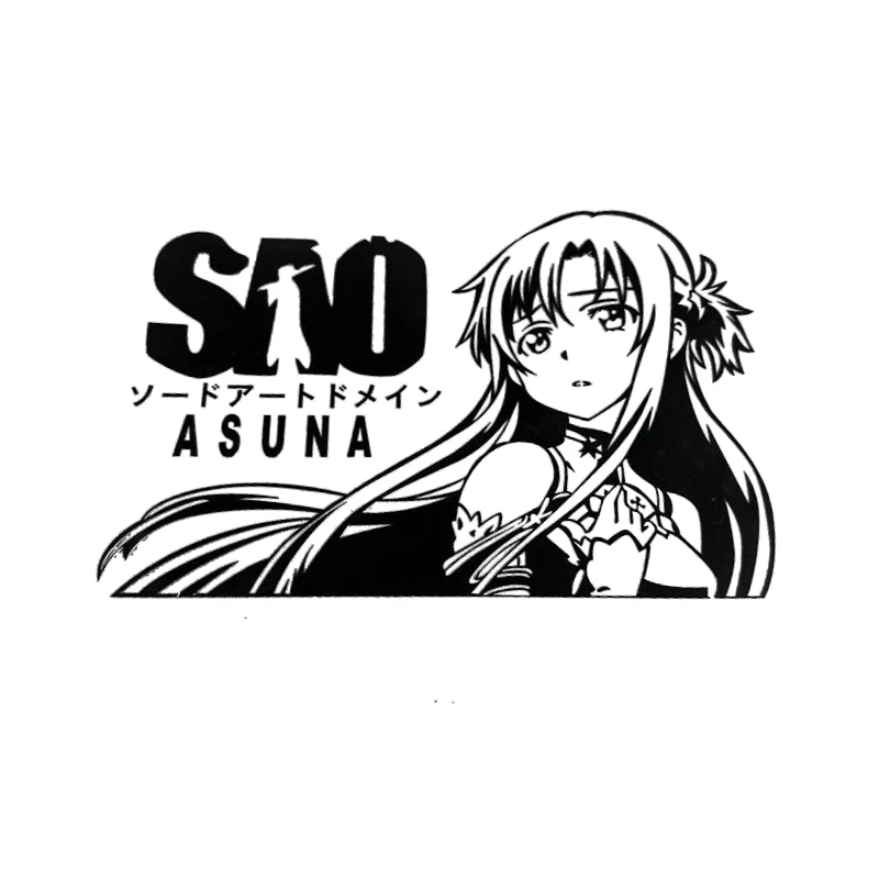 Stiker alat tulis desain eksklusif 22cm X 14.5cm stiker reflektif gradien warna-warni mainan anak perempuan seksi Laser Yuuki Asuna untuk anak-anak