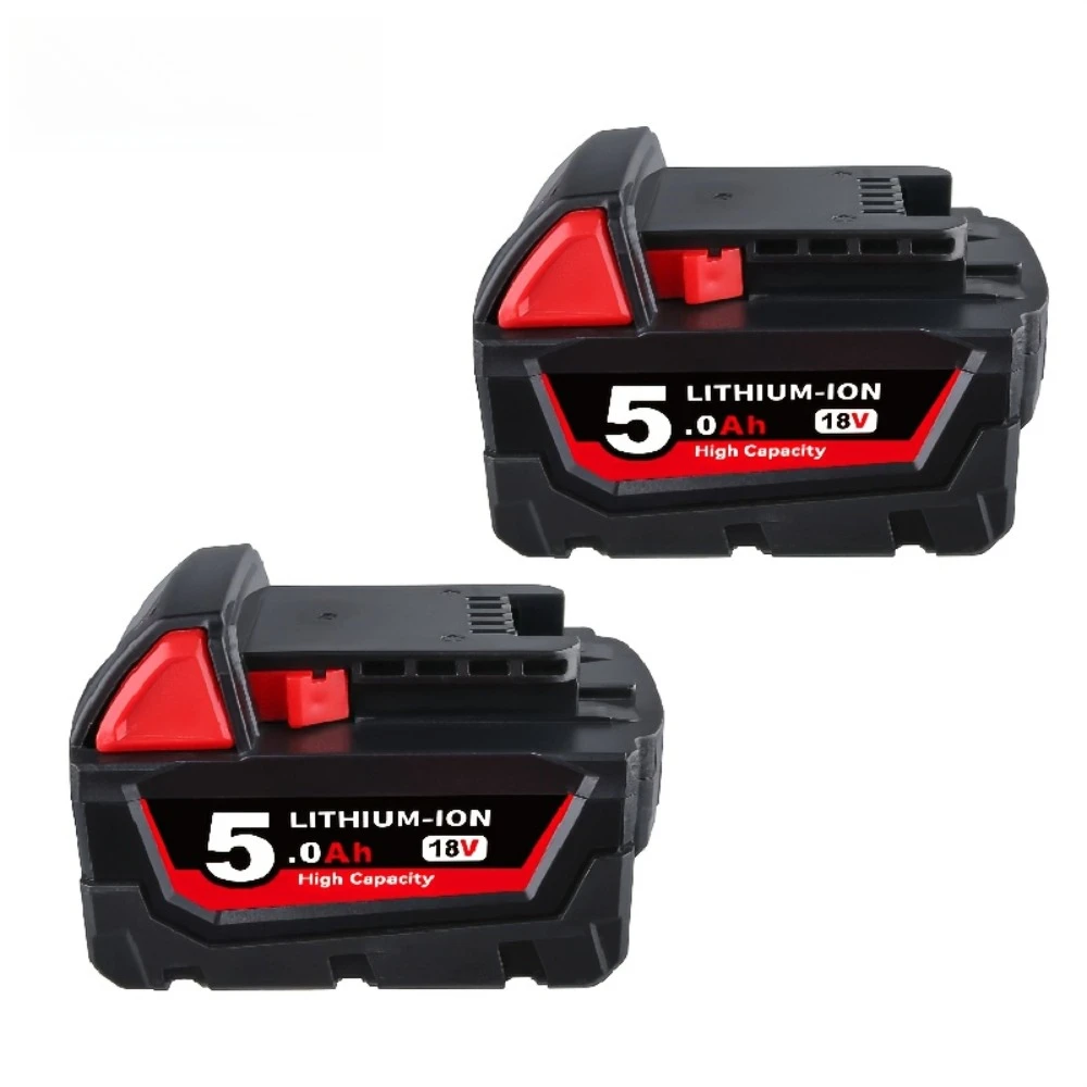 

Обновление 2025 года, 18 В, 5,0 Ач-12 Ач, сменный аккумулятор для Milwaukee M18 M18B5 XC 48-11-1815 48-11-1850 2604-22 2604-20 2708-22 2607-22