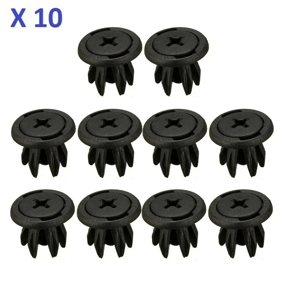 

10pcs INNER WHEEL ARCH LINER FASTENERS CLIPS For BMW For MINI R50 R52 R53 R56 Black Plastic High-Quality Direct Fit