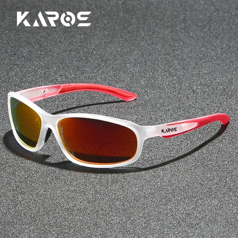 

KAROS Unisex Sporty Fashion Sunglasses - Windproof Polarized Colorful Film Lenses for Cycling/Hiking/Outdoor