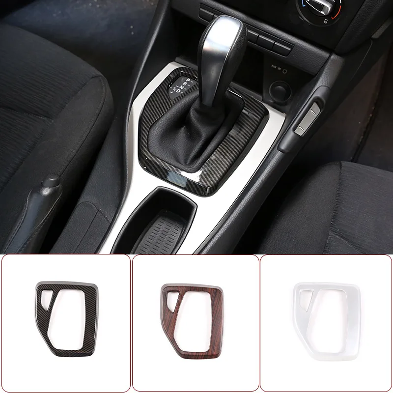 

For BMW X1 E84 2010-2013 ABS Carbon Fiber Car Control Shift Panel Cover Shift Panel Frame Trim Car Interior Accessories