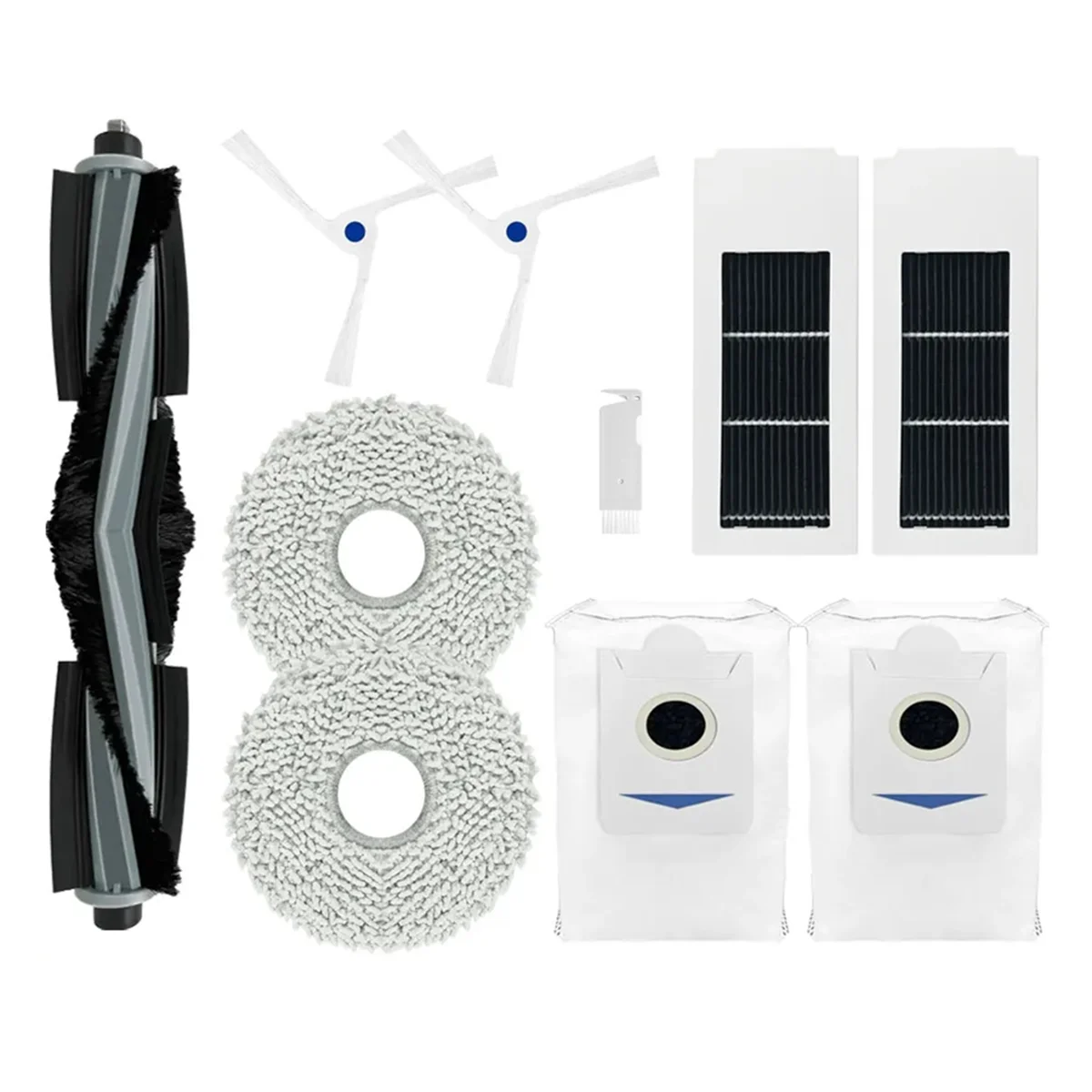 For Ecovacs Deebot X2 / X2 Pro / X2 Omni Robot Vacuums Roller Side Brush Hepa Filter Mop Cloths Dust Bags Accessories