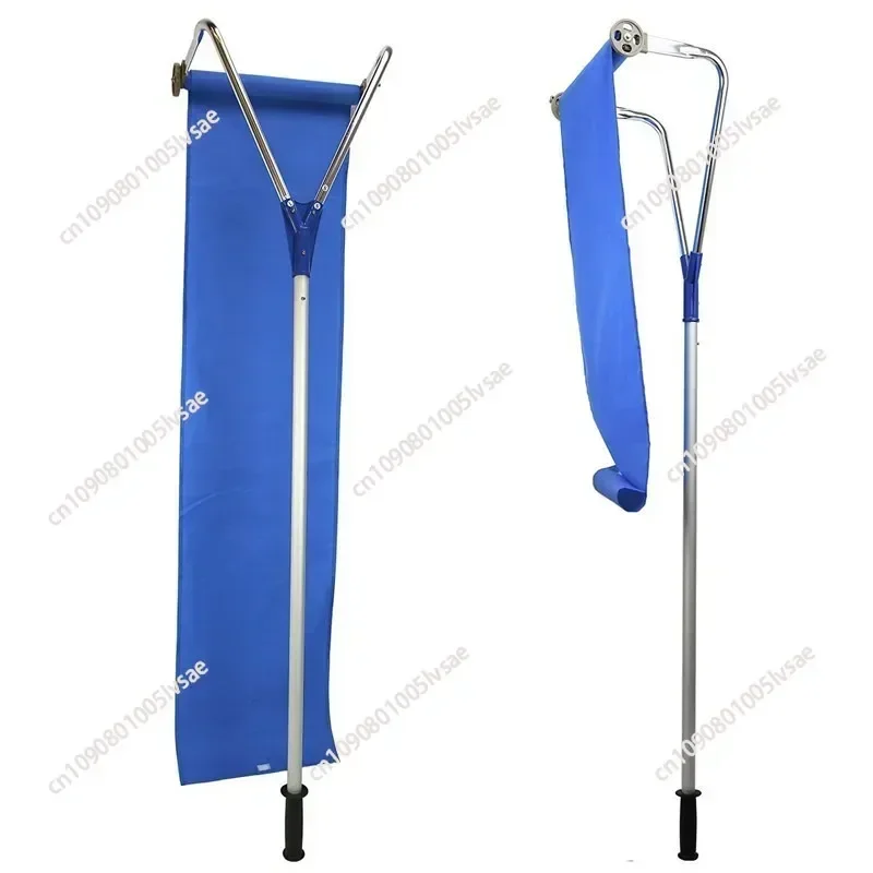 Roofing Snow Rake Adjustable Long Handle Aluminum Snow Shovel Roofing Oxford Cloth Snow Scraping Tools