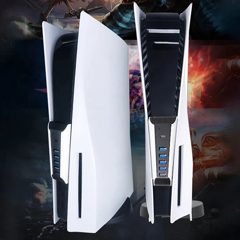 5 In1 USB Splitter Expander Hub For PS5 USB Hub USB3.0 Splitter Expander Extension High Speed Port Adapter For PS5