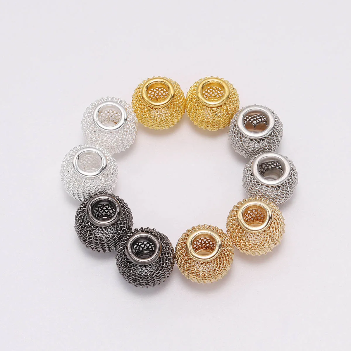 10PCS Hot Selling Metal Material Hollow Iron Wire Tennis Jewelry Earring Material DIY Bracelet Earring Accessories Wholesale