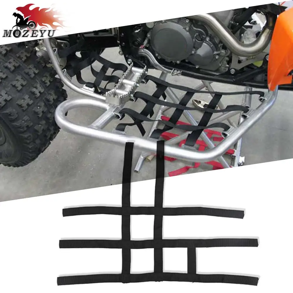 For Polaris Motorcycle Nerf Bar Nets Waterproof Nylon ATV Toolkit For Yamaha Banshee 350 Raptor 350 660 700 YFZ450 YFZ450R Parts