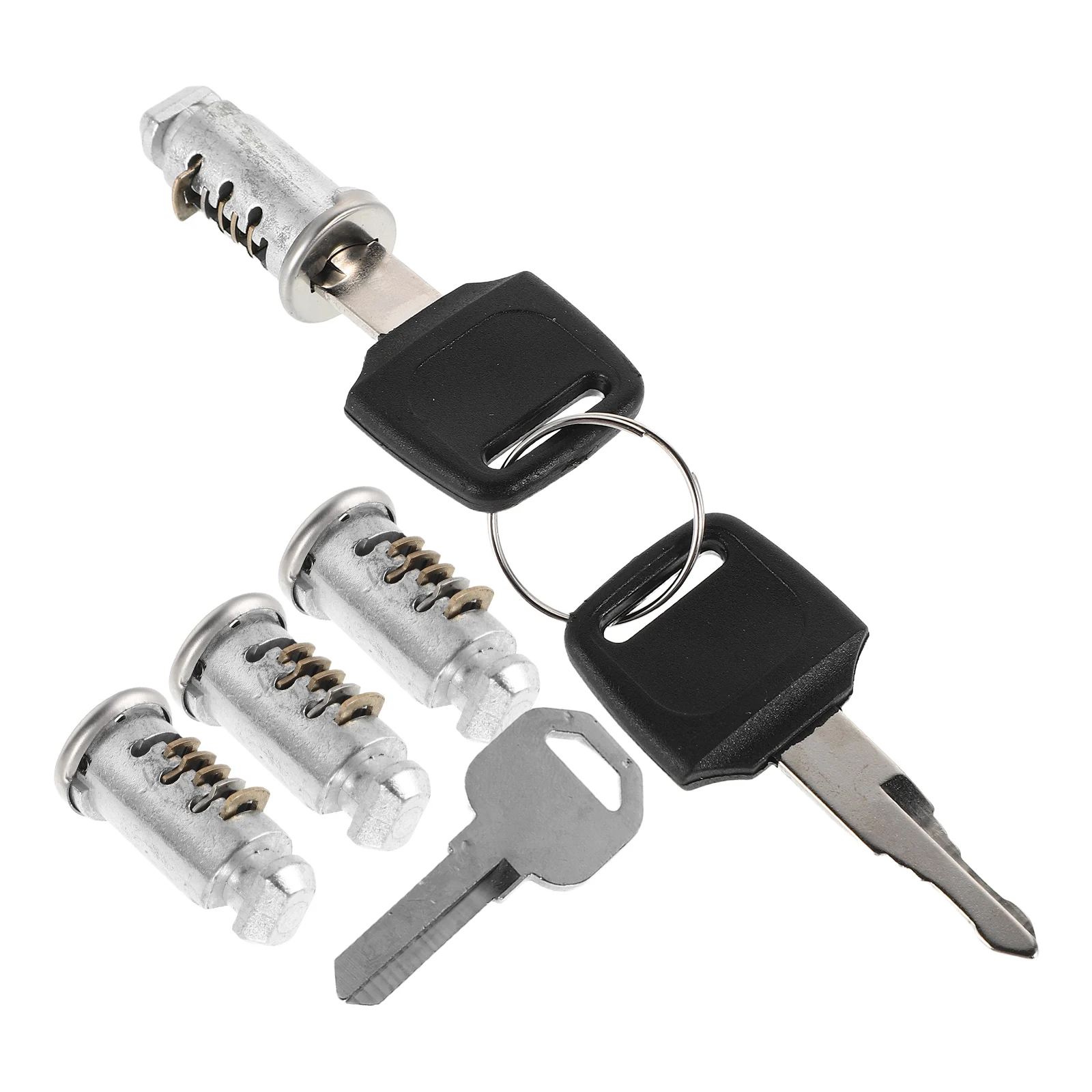 

1 set Zinc Alloy Elevator Door Key Metal Lock for Cabinet Drawer Furniture Locker with Key Durable Security Barrel Door Hardware