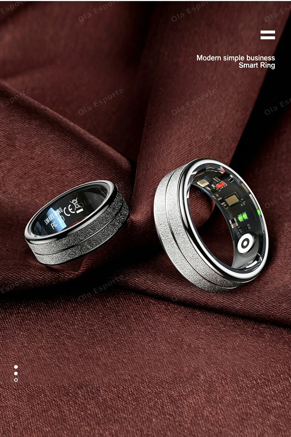 5ATM Waterproof Smart Ring for Health Monitoring description 16